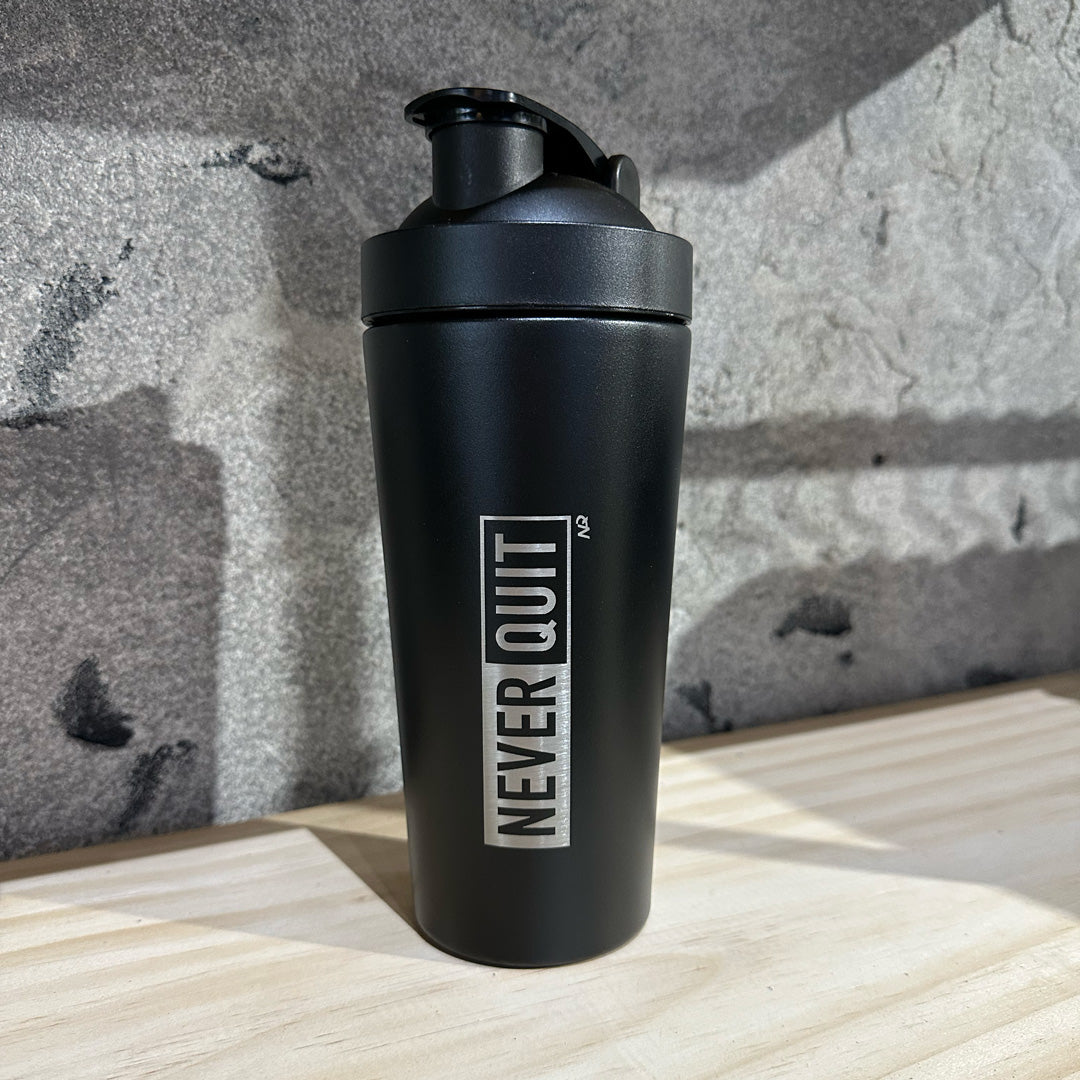 NEVER QUIT Stainless Steel Shaker