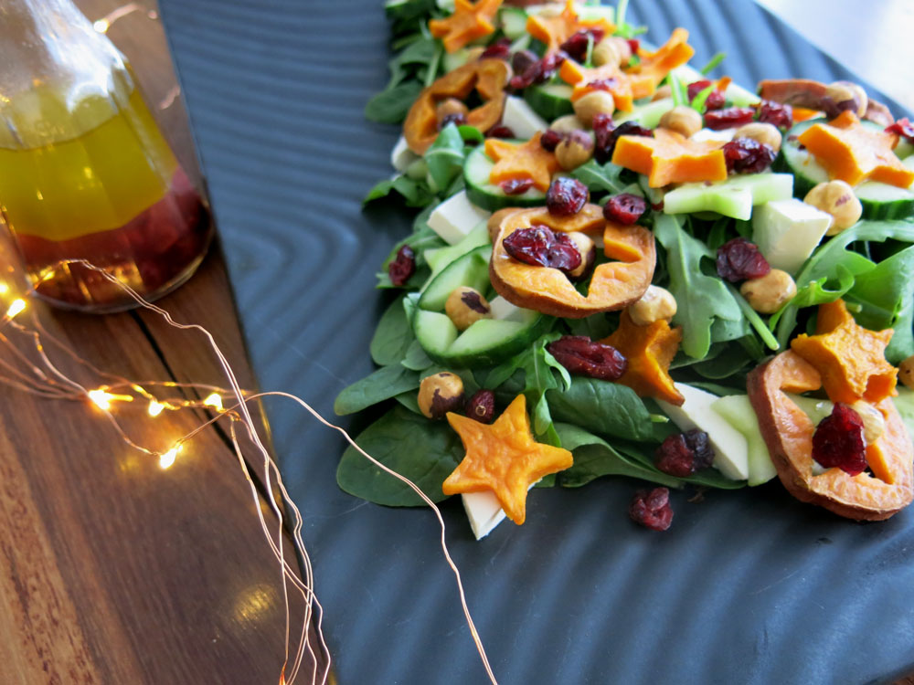 Sweet Potato & Pumpkin Christmas Star Salad Recipe